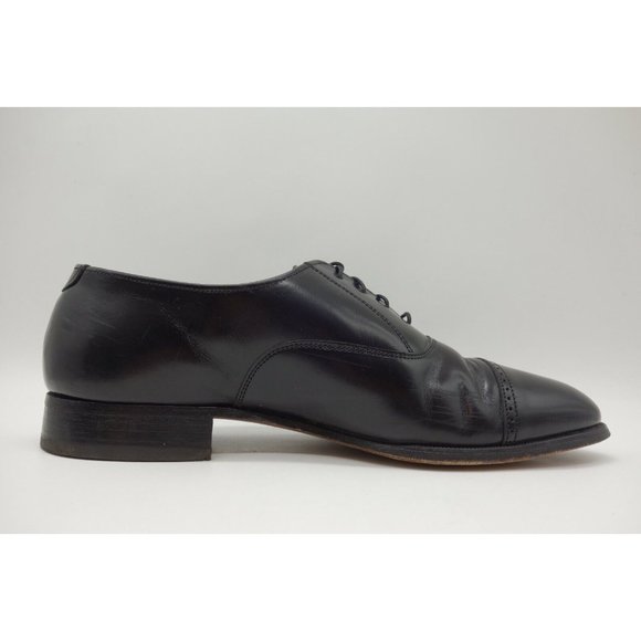 Bostonian USA Black Leather Cap Toe Lace Up Oxfords Shoes Men\'s 9 M main image 8